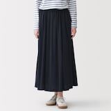 婦人　なめらか天竺編みギャザースカート