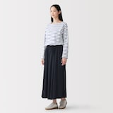 婦人　なめらか天竺編みギャザースカート