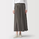 婦人　なめらか天竺編みギャザースカート