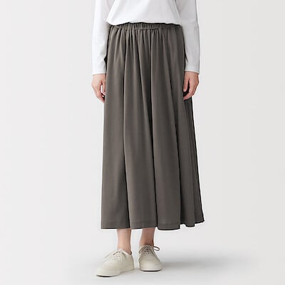 【１月１２日順次発売予定】婦人　なめらか天竺編みギャザースカート