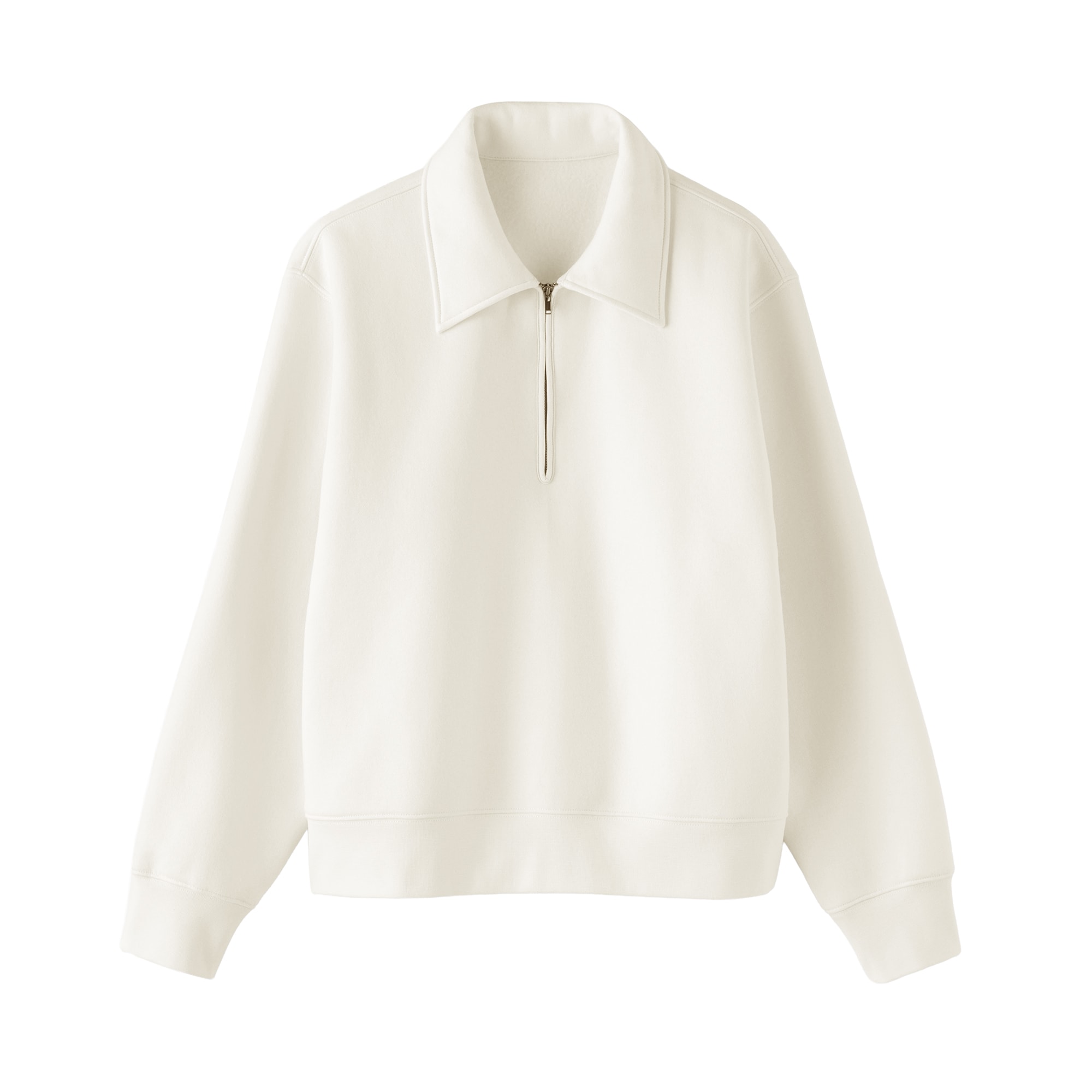 婦人　ハーフジップスウェットシャツ