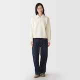 婦人　ハーフジップスウェットシャツ