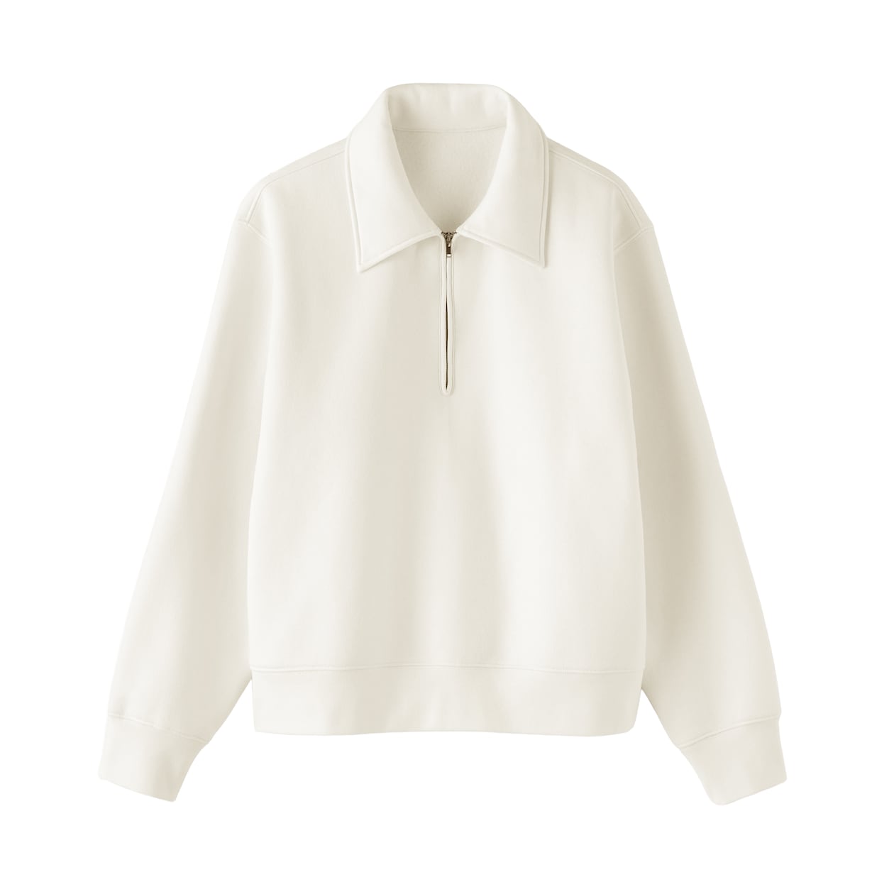 婦人　ハーフジップスウェットシャツ