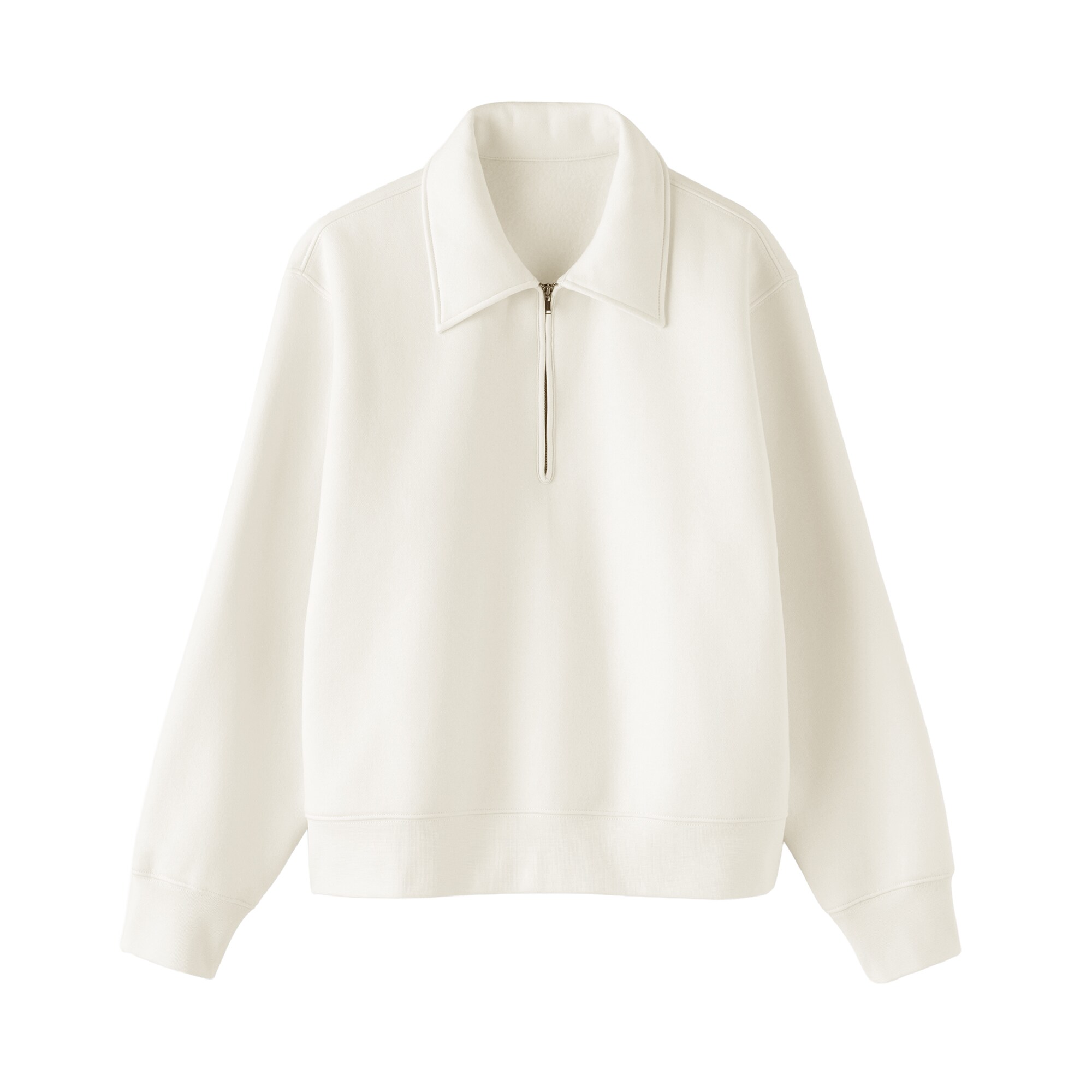婦人　ハーフジップスウェットシャツ
