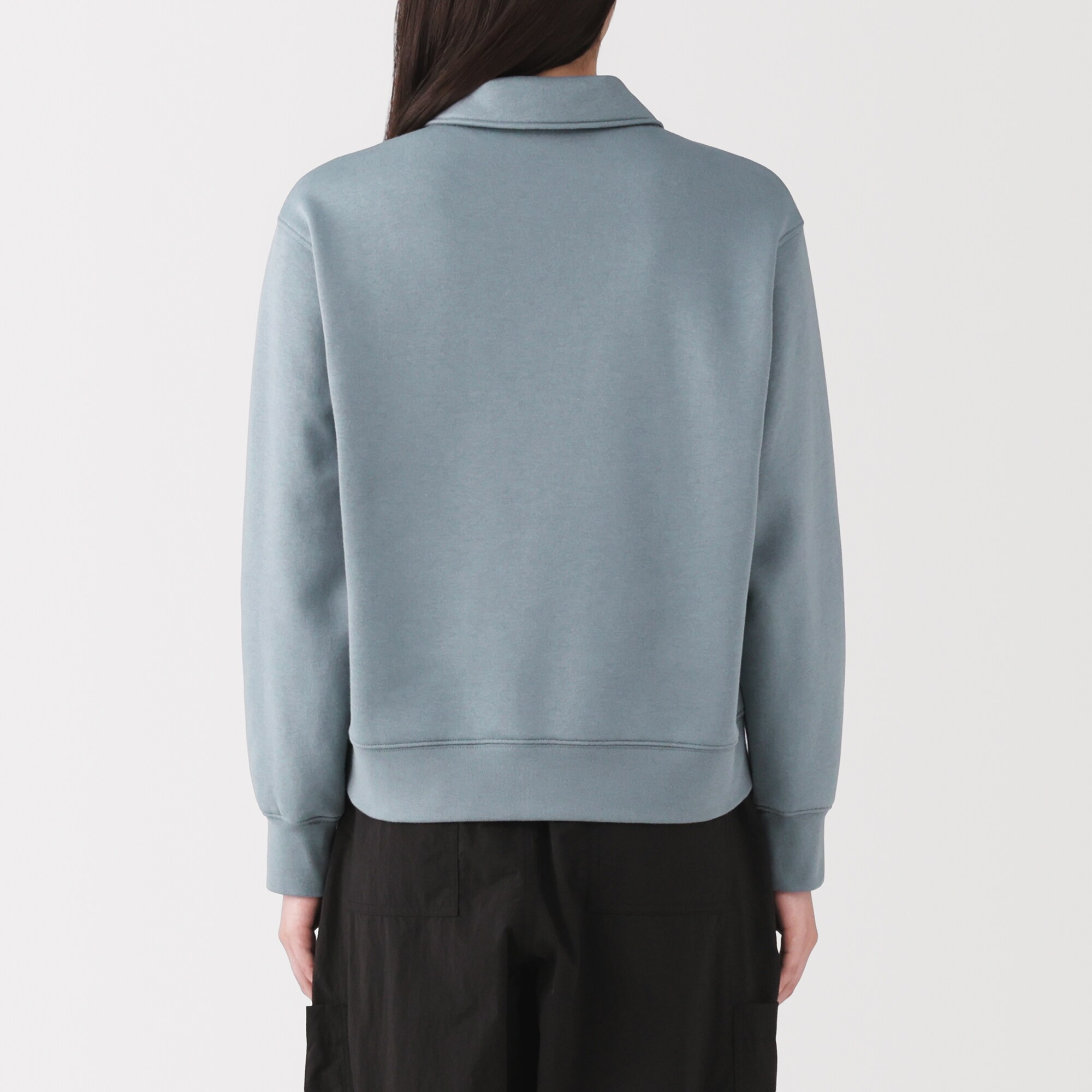 婦人　ハーフジップスウェットシャツ