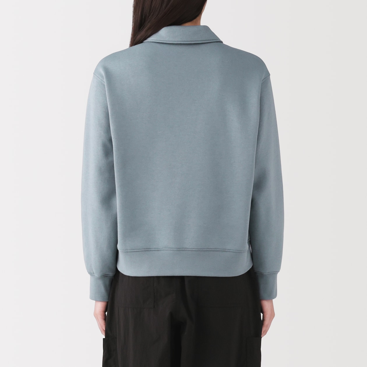 婦人　ハーフジップスウェットシャツ