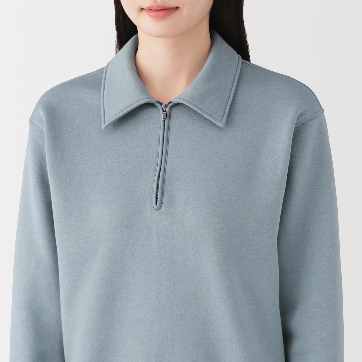 婦人　ハーフジップスウェットシャツ