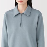 婦人　ハーフジップスウェットシャツ