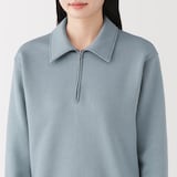 婦人　ハーフジップスウェットシャツ