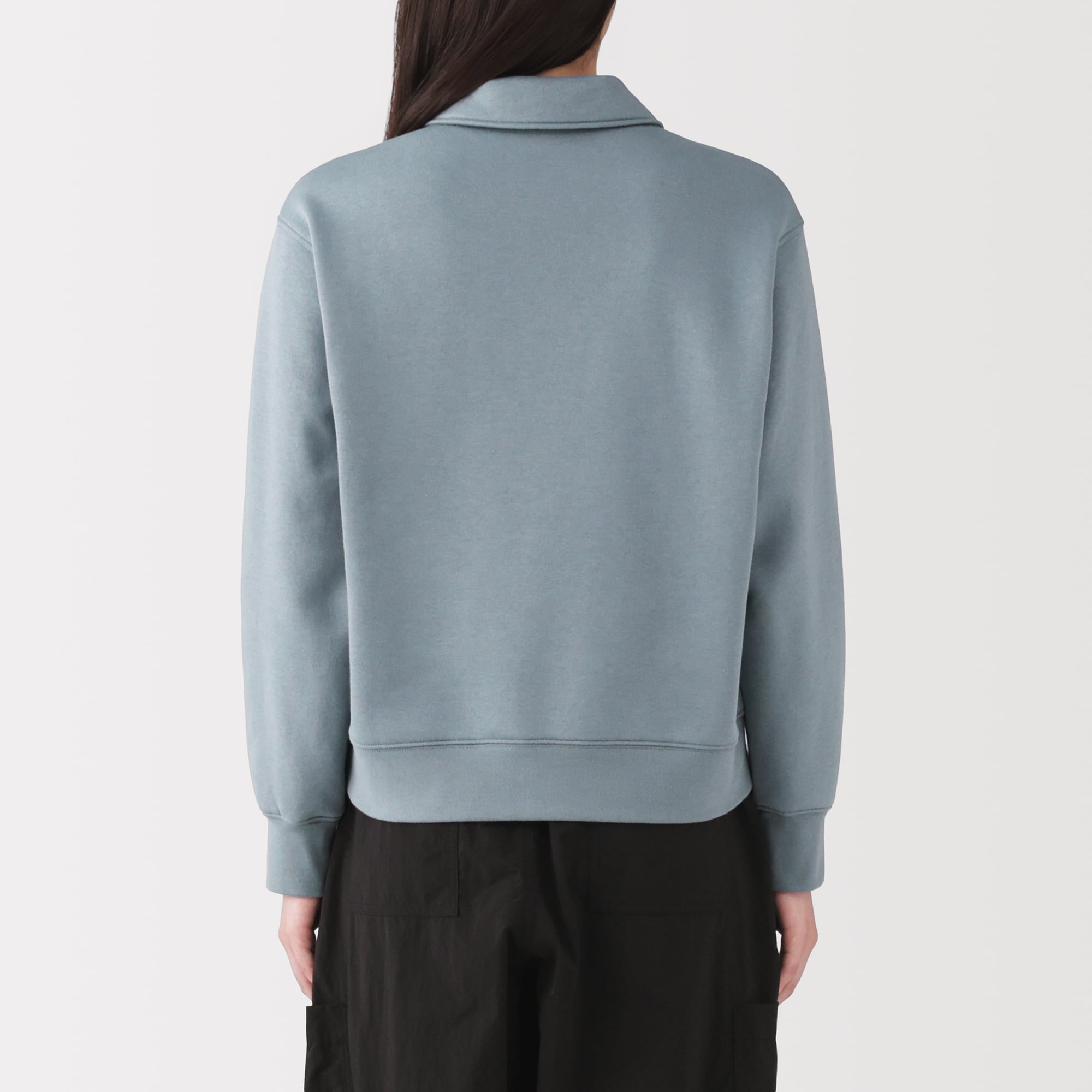 婦人　ハーフジップスウェットシャツ