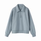 婦人　ハーフジップスウェットシャツ