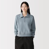 婦人　ハーフジップスウェットシャツ