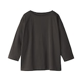 婦人　天竺編みボートネック七分袖Ｔシャツ（ＡＳＥＡＮ）