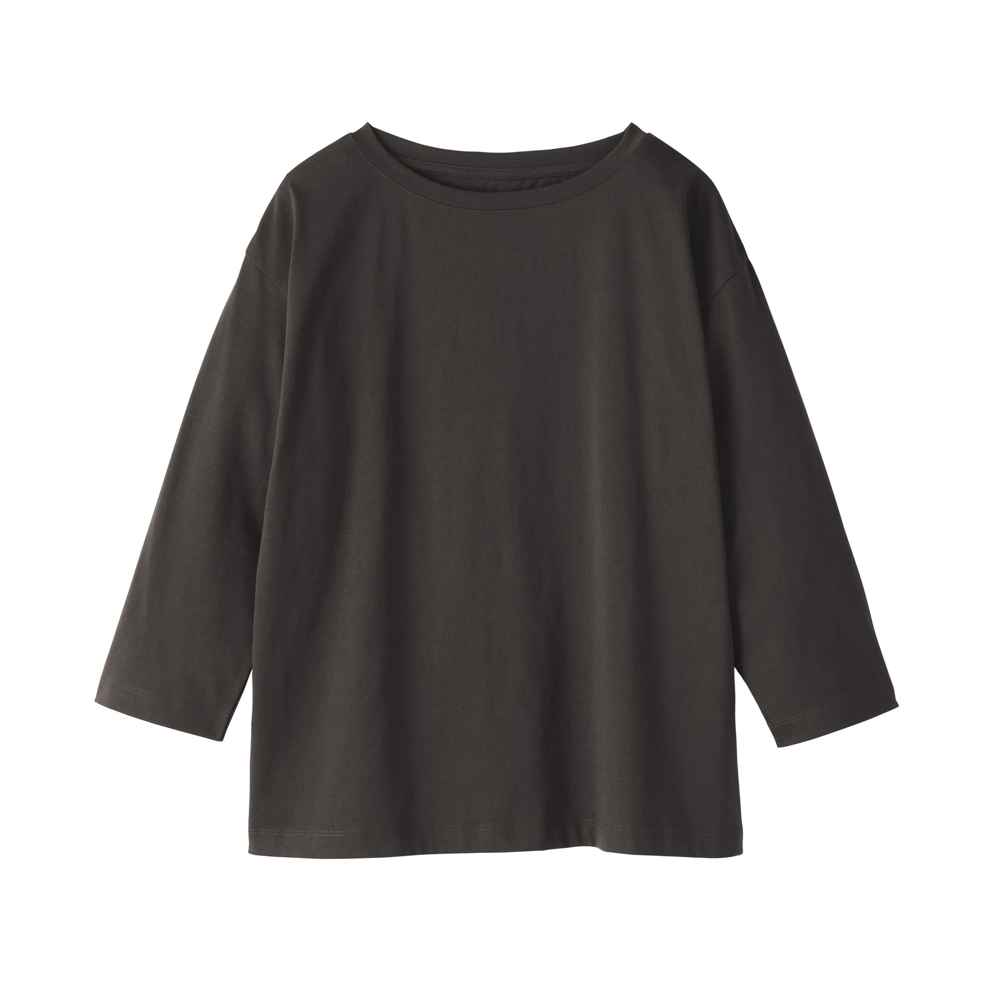 婦人　天竺編みボートネック七分袖Ｔシャツ（ＡＳＥＡＮ）