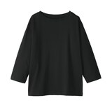 婦人　天竺編みボートネック七分袖Ｔシャツ（ＡＳＥＡＮ）