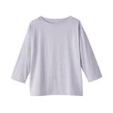 婦人　天竺編みボートネック七分袖Ｔシャツ（ＡＳＥＡＮ）
