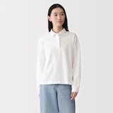 婦人　引き揃え天竺編み長袖ラガーシャツ