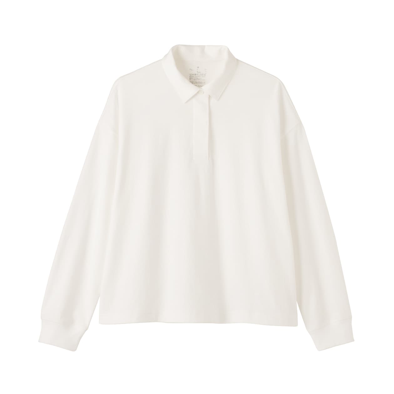 婦人　引き揃え天竺編み長袖ラガーシャツ