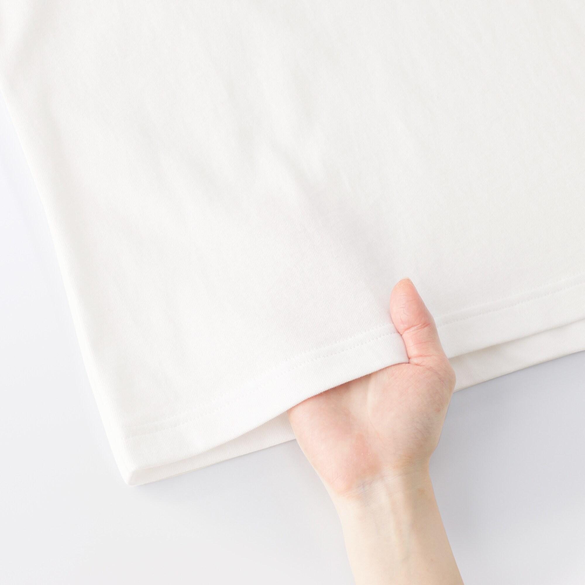 婦人　引き揃え天竺編み長袖ラガーシャツ