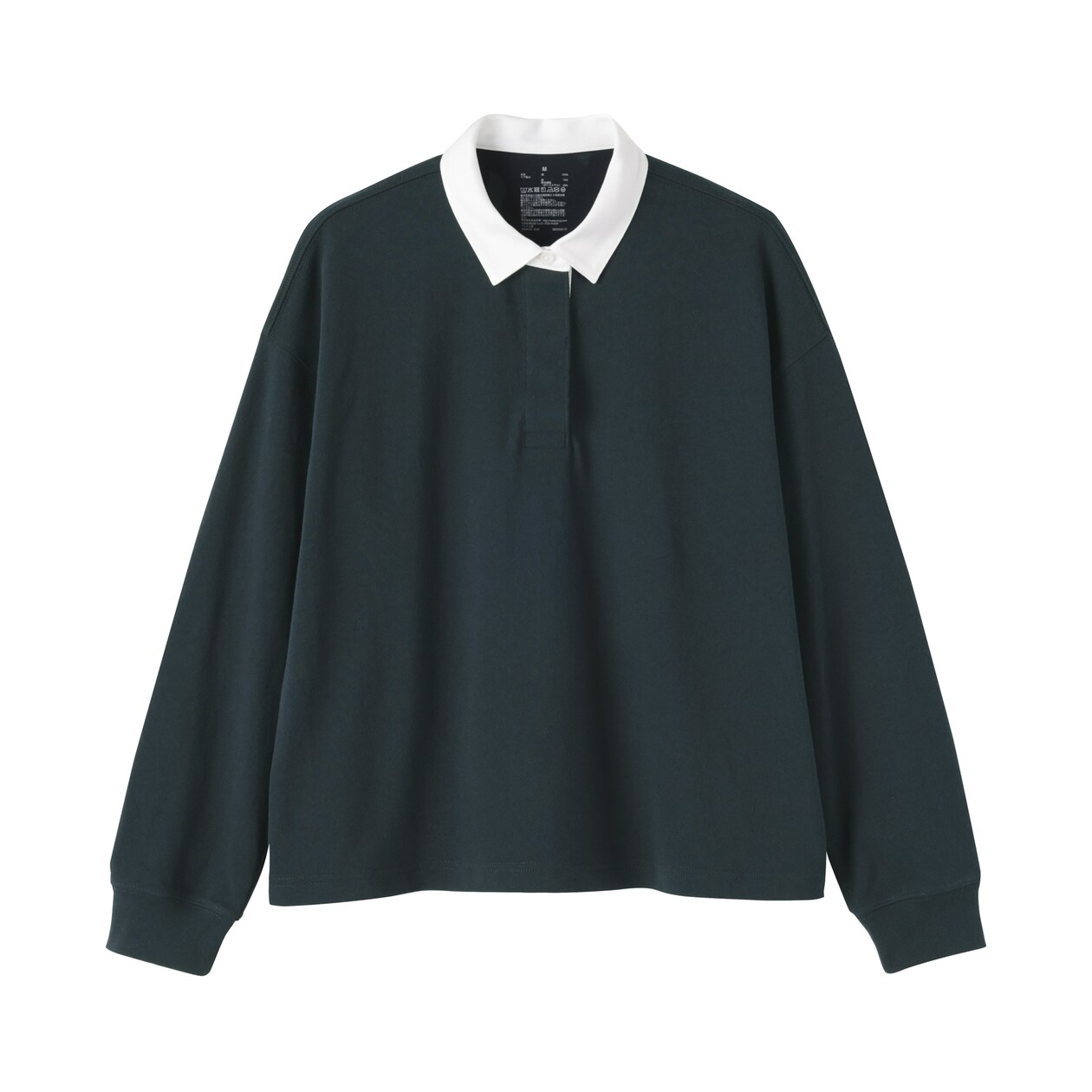 婦人　引き揃え天竺編み長袖ラガーシャツ