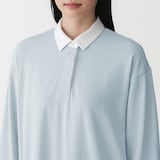 婦人　引き揃え天竺編み長袖ラガーワンピース