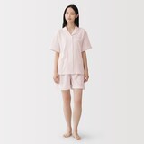 婦人　着るタオル　両面パイル　半袖パジャマ