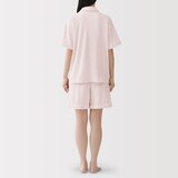 婦人　着るタオル　両面パイル　半袖パジャマ
