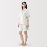 婦人　着るタオル　両面パイル　半袖パジャマ