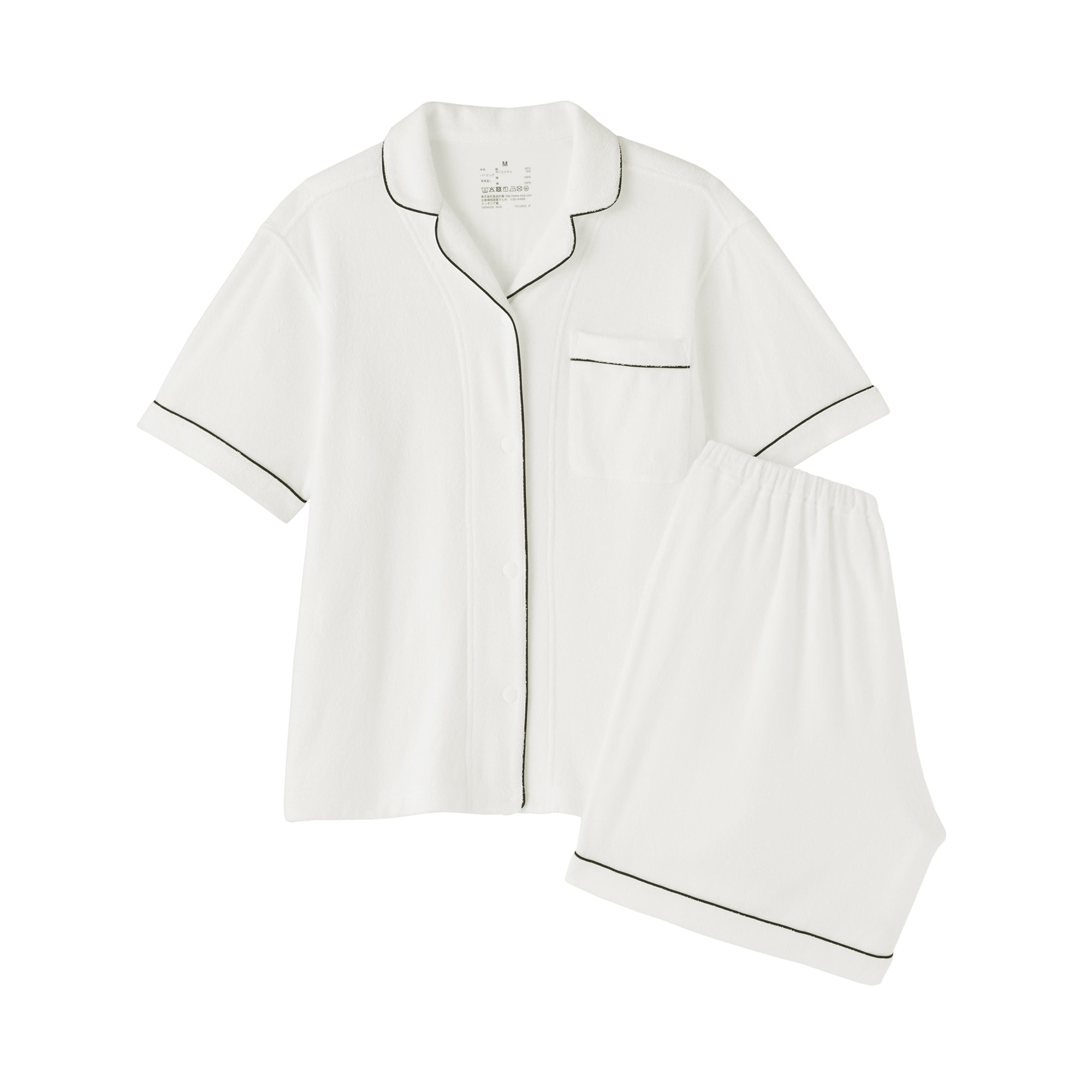 婦人　着るタオル　両面パイル　半袖パジャマ