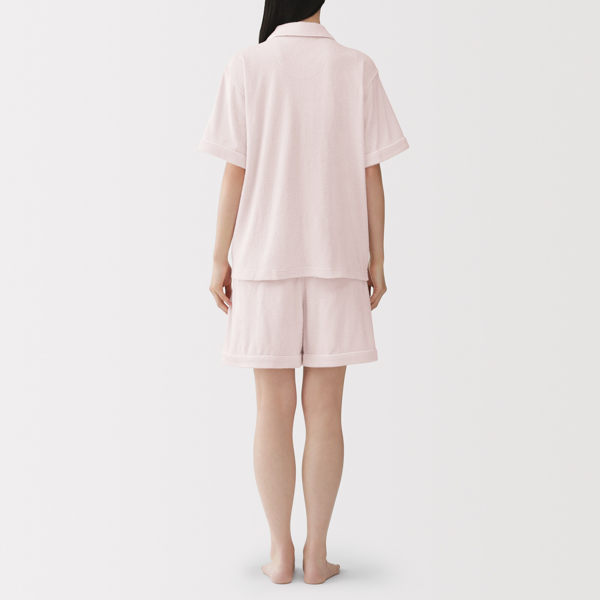 婦人　着るタオル　両面パイル　半袖パジャマ