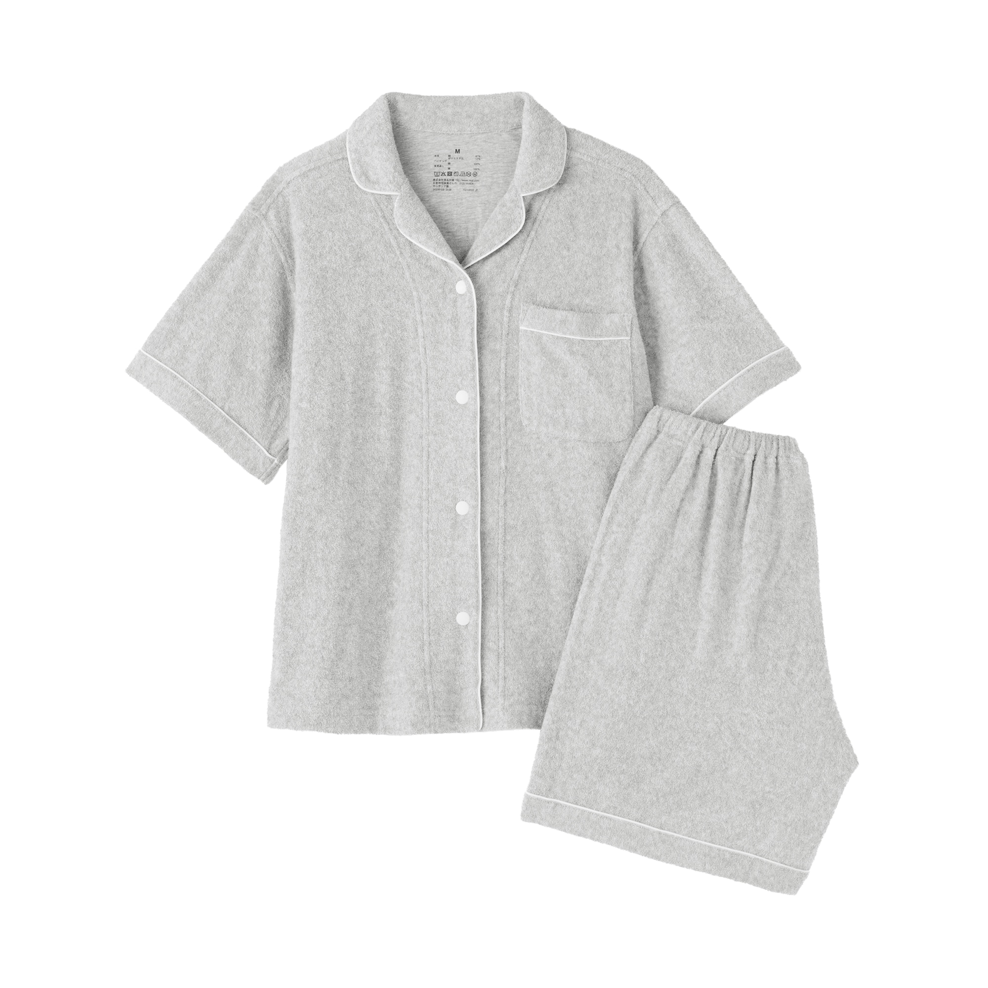 婦人 着るタオル 両面パイル 半袖パジャマ | 無印良品