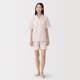 婦人　着るタオル　両面パイル　半袖パジャマ