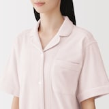 婦人　着るタオル　両面パイル　半袖パジャマ