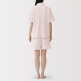 婦人　着るタオル　両面パイル　半袖パジャマ