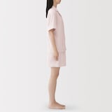 婦人　着るタオル　両面パイル　半袖パジャマ