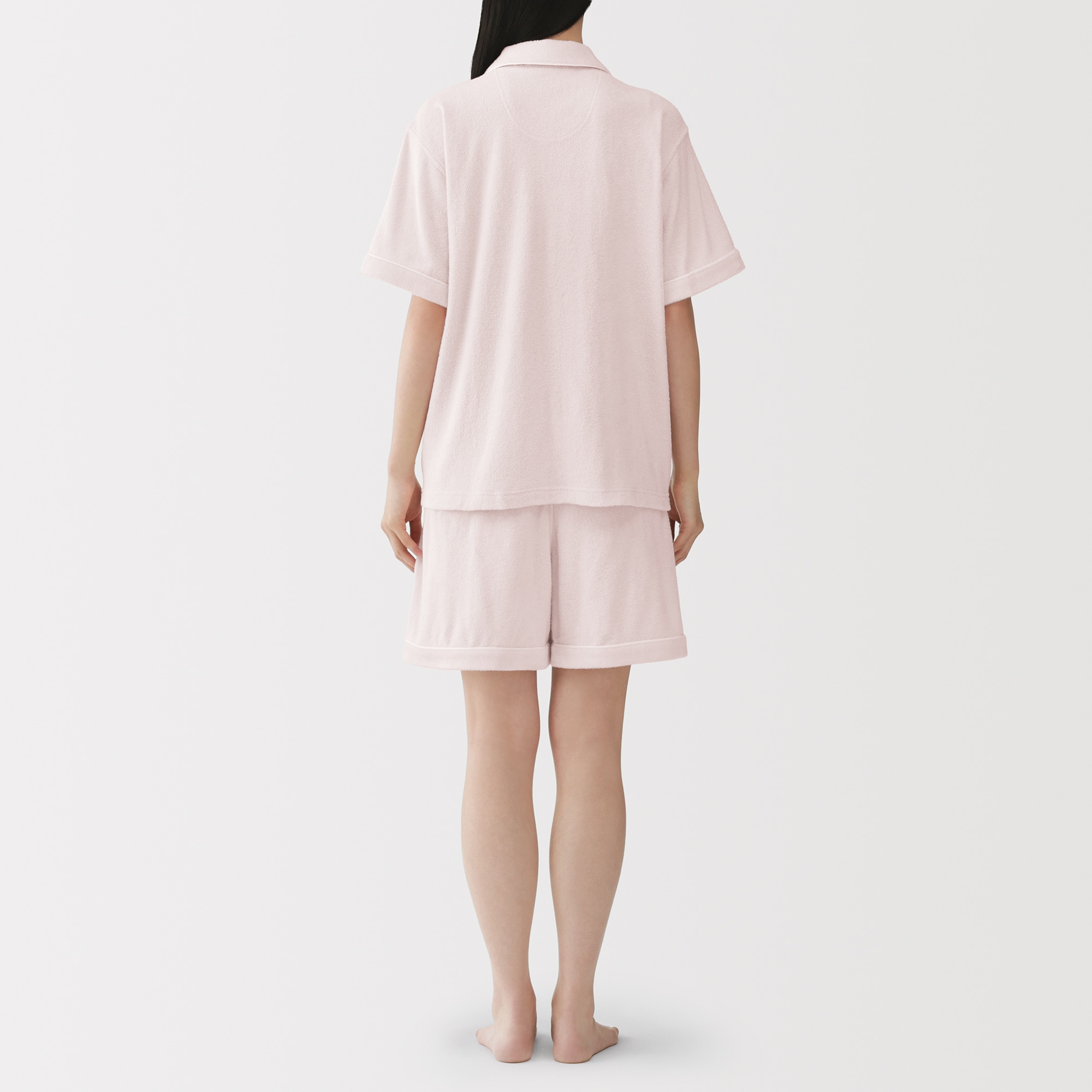 婦人　着るタオル　両面パイル　半袖パジャマ