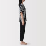 婦人　なめらか　涼感　半袖ルームウェアセット