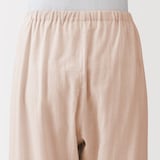 婦人　脇に縫い目のない　二重ガーゼ長袖パジャマ