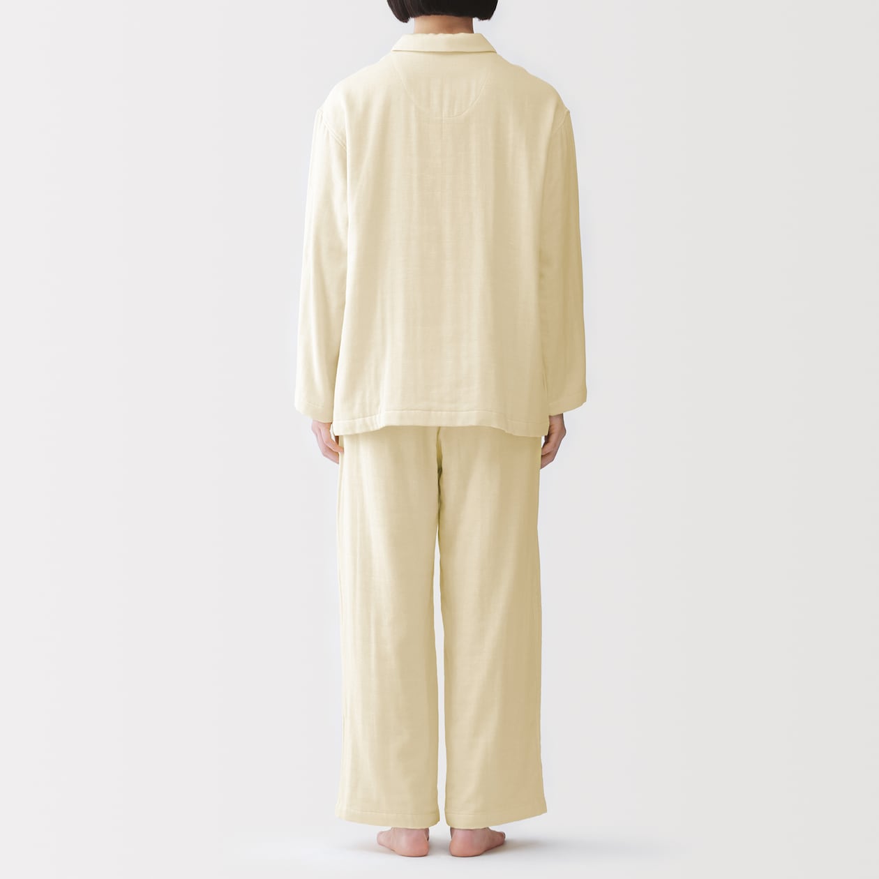婦人　四重ガーゼ長袖パジャマ