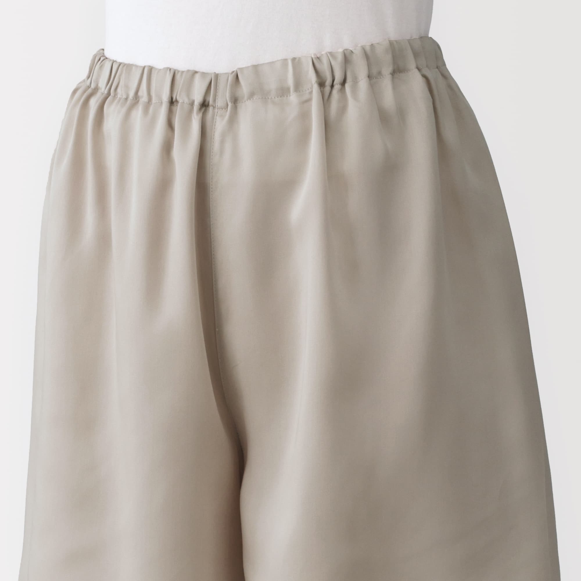 婦人　なめらかサテン　半袖パジャマ