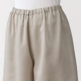 婦人　なめらかサテン　半袖パジャマ