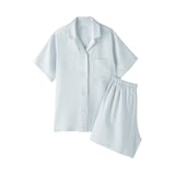 婦人　なめらかサテン　半袖パジャマ