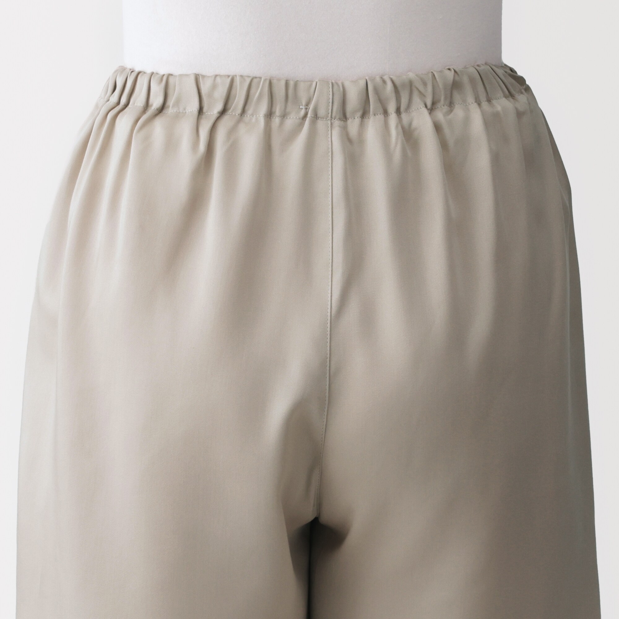 婦人　なめらかサテン　半袖パジャマ