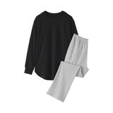 婦人　なめらか　接結　長袖ルームウェアセット