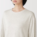 婦人　なめらか　接結　長袖ルームウェアセット