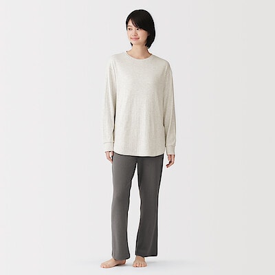 【１２月上旬発売予定】婦人　なめらか　接結　長袖ルームウェアセット