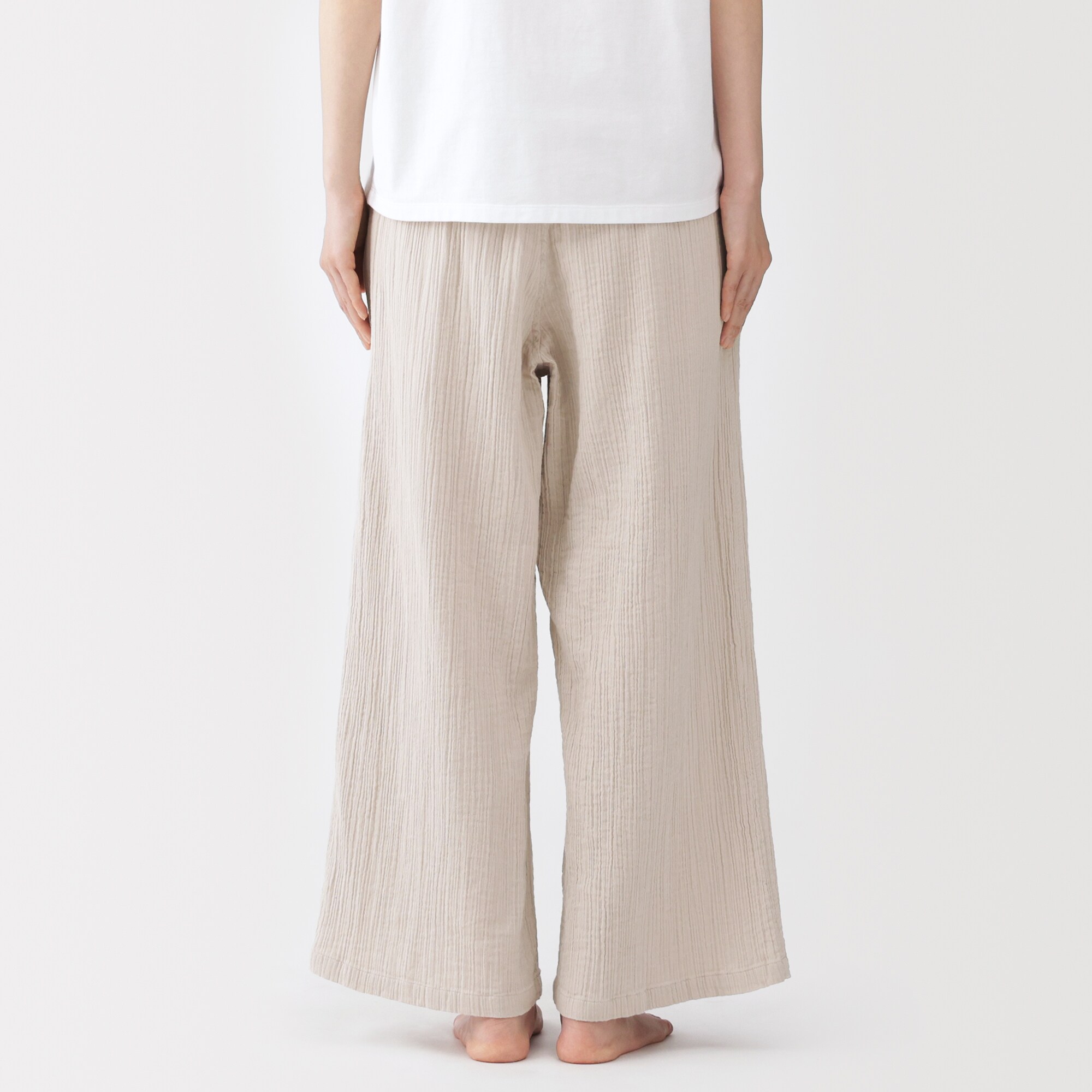 婦人 楊柳ガーゼ ロングパンツ | 無印良品
