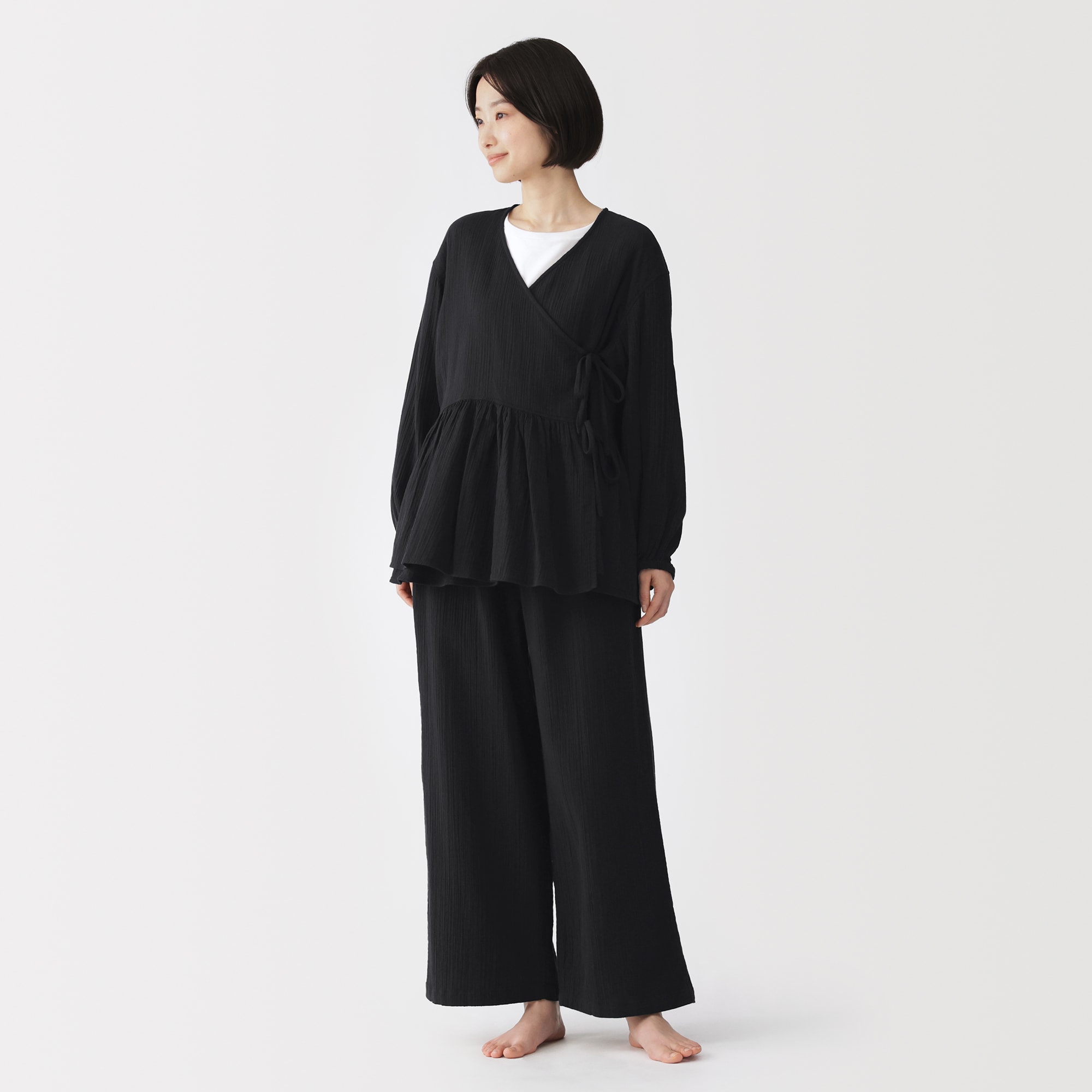 婦人 楊柳ガーゼ ロングパンツ | 無印良品