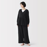 婦人　楊柳ガーゼ　ロングパンツ