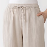 婦人　楊柳ガーゼ　ロングパンツ